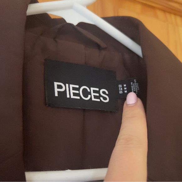 NWOT Chicory Coffee Peices cropped blazer - Picture 2 of 4
